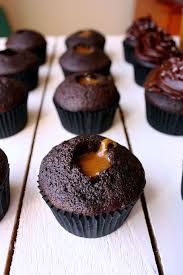 Salted Caramel Chocolate Cupcakes Salted Caramel Cupcakes Cupcake Recipes Dark Chocolate Cupcakes