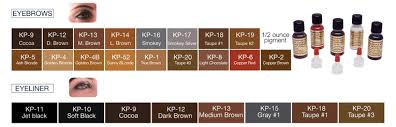 k p beauty products pigment color chart