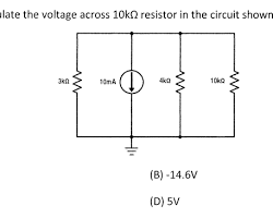 circuit with a voltage source, a current source, and three resistors in parallel