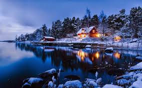 20 Magnifiques Petites Maisons Dans La Neige Paysage Hiver Maison D Hiver Paysage Noel