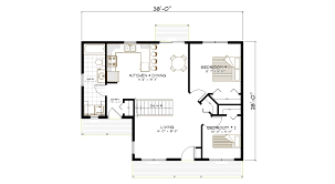 This building plan also has 3 bedrooms in which the master bedroom is situated on one side, and the other 2 bedrooms are for kids. Home Building Packages Floor Plans Customized Options