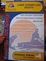 Details About Fhs Fishing Boating Map Chart Gps Points Guide Lake Champlain South S458