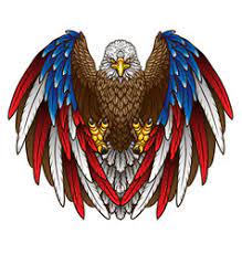 The tattoo consists of an eagle tightly holding two steel rods with its paws which in turn are attached to an american and confederate flag. Eagle Flag Tattoo Vector Images Over 210