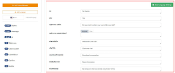 Settings - System Messages