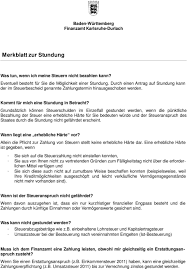 Wer fehler in seinem steuerbescheid entdeckt, kann diese mit einem antrag auf änderung korrigieren. Merkblatt Zur Stundung Pdf Kostenfreier Download