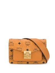 Mcm Patricia Mini Belt Bag In 001 Cognac Modesens Belt Bag Bags Mcm Bags