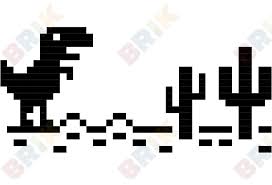 T Rex Game Pixel Art Brik