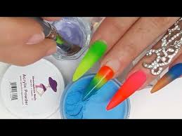 Uñas acrilicas en tendencia para este 2020. Unas Acrilicas Arcoiris Degradado Neon Que Brilla En La Oscuridad Miguel Antunez Youtube