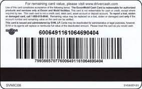 Apply for the exxonmobil smart card anytime from feb. Gift Card Cash Card Exxon Mobil United States Of America Exxon Col Us Exx 003 Sv0800435