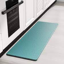 By chef gear (34) $ 30 12. Buy Color Geometry Kitchen Rug Cushioned Anti Fatigue Kitchen Mat Non Skid Waterproof Kitchen Mat For Floor 17x59cyan Online In Indonesia B0819z4pr7