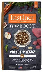 Instinct Raw Boost Grain Free Recipe With Real Duck Natural Dry Dog Food By Natures Variety 20 Lb Bag Dog Food Recipes Raw Dog Food Recipes Raw Food Recipes