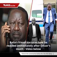 Former Raila Odinga's aide, Silas Jakakimba, noted that George Oduor stood  by the veteran leader through thick and thin, making his death a big blow  to the former prime minister. Video in