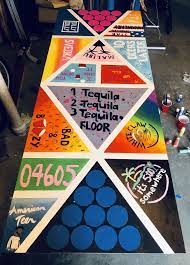 Diy Beer Pong Table Custom Beer Pong Tables Beer Pong Table Painted Beer Pong Table Designs