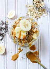 Overnight oats are a healthy breakfast idea packed with whole grains and fiber. Banana Peanut Butter Overnight Oats Toneitup Com