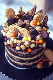 Peanut Butter And Chocolate Overload Brownie Cake Katherine Sabbath Inspired Recipe Candy Cakes Chocolate Candy Cake Brownie Cake