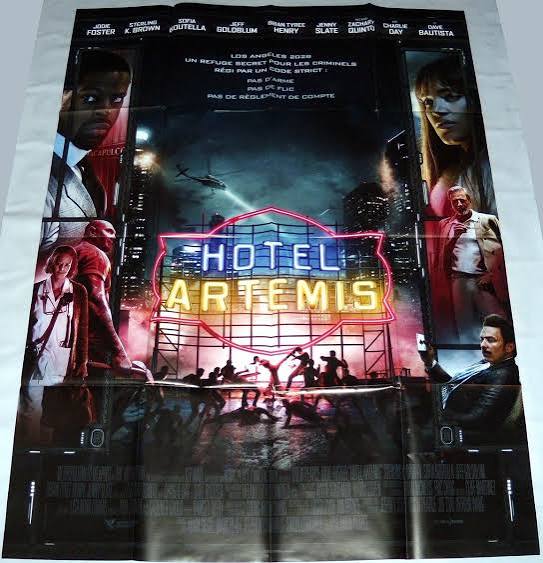 HOTEL ARTEMiS Jodie Foster Sterling K. Brown Dave Bautista LARGE French  POSTER | eBay