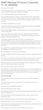 Rwby Commentary After Volume 3 I M Still Not Okay February 27 2015 Rwby Rwby Red Team Rwby