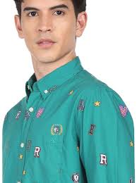 Buy Aeropostale Rich Jade Cotton Regular Fit Printed Shirt for Mens Online  @ Tata CLiQ