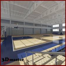Basketball Arena Interior 3d Max 3d Model Basketball 3d Model Arena