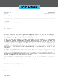 Hr Manager Cover Letter Template Kickresume