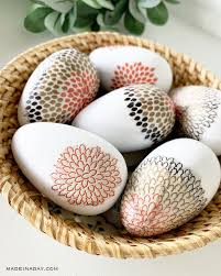 Modern Decoupage Easter Eggs With Napkins Made In A Day