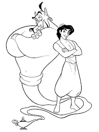 Unique disney princesses coloring book. Ausmalbilder Aladdin Und Dschinni Besteausmalbilder De