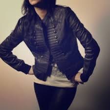 John Varvatos Converse Military Leather Jacket Xs Leather Jacket John Varvatos Converse Converse Jacket