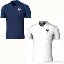 Front and rear view soccer uniform. France National Soccer Team Jersey Jersey On Sale