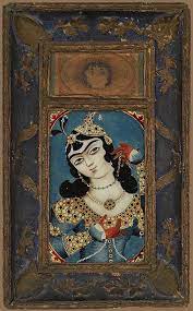 Reverse Glass Paintings Of Maidens Persia Persian Art Painting Islamic Art Art History