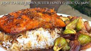 On a prepared baking sheet, combine brussels sprouts and remaining ingredients. Brown Butter Honey Garlic Salmon With Bacon Roasted Brussel Sprouts Youtube