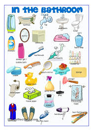 Bathroom Picture Dictionary Learn English Vocabulary English Language Learning English Language Teaching