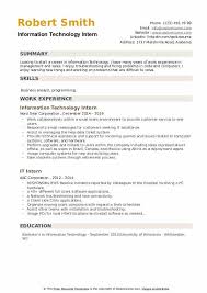 See student cv template examples with expert writing tips. It Intern Resume Samples Qwikresume