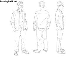 24 Stimulating How To Draw A Man Standing By practicing drawing things in this manner, you'll gain an understanding of how to apply similar processes to any subject that you may be trying to draw. pixopat com
