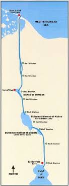 Map Of The Suez Canal Suez Map Cartography