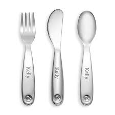 Polish Personalized Stainless Steal Kids Utensils Munchkin