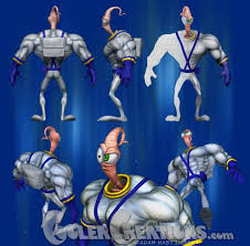 Earthworm Jim 3d Model By Adam Hastings Via Behance Earthworm Jim 3d Model Model