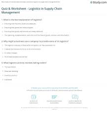 What's the difference between a safety stock and a reorder point? Quiz Worksheet Logistics In Supply Chain Management Study Com