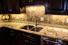 Mottled White Granite Countertop From A Recent Installation In The North Hills Of Pittsburgh Kitchen Feature Lighting Light Colored Granite Light Granite