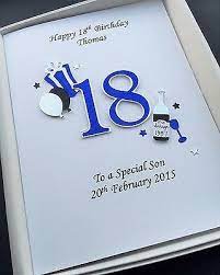 Do it in style with an 18th gift from the gift experience. 18th Birthday Card For Men Son Grandson Nephew Personalised Handmade Gift Boxed Cards St Birthday Cards For Men Birthday Cards For Son 18th Birthday Cards