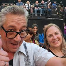 At the sphere for the eagles concert with my beloved.