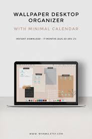 Desktop Wallpaper Organizer With 2020 2021 Calendar With Earth Etsy In 2020 Desktop Wallpaper Organizer Desktop Wallpaper Aesthetic Desktop Wallpaper