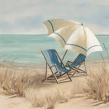 Summer Vacation Ii By Carol Robinson Beach Scenes Beach Painting Beach Art