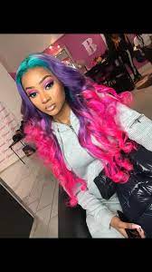 Pin Von Julie Zembik Auf Colored Weaves Hair Haar Styling Naturliche Frisuren Schone Haare