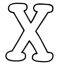 Aqui você encontra moldes de letras grandes para imprimir e fazer lindos cartazes para sua sala de aula. Letra X Grande Maiuscula Moldes De Letras Patrones De Letras Letras Grandes
