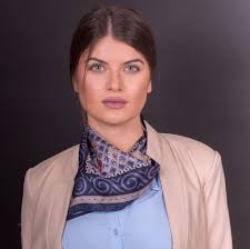 Square Silk Scarf Purple