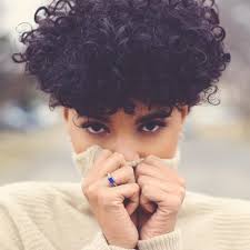 For this curly ponytail for black women, you will need to build great contrast between the top and the pony. 28 Curly Pixie Cuts That Are Perfect For Fall 2017 Glamour