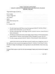 Contoh naskah pakta integritas sumber: Mou Karang Taruna
