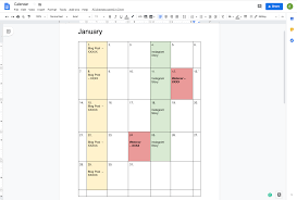 Never miss out on the latest updates and handy tips for getting the most out of google docs. How To Create A Calendar In Google Docs Copper