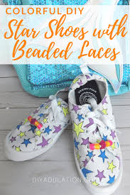 See full list on wikihow.com Colorful Diy Stars Shoes With Beaded Laces Diy Adulation