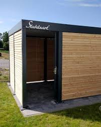 Gerateschuppen Modernes Design Geratehaus Holz Gerateschuppen Gartenhaus Modern